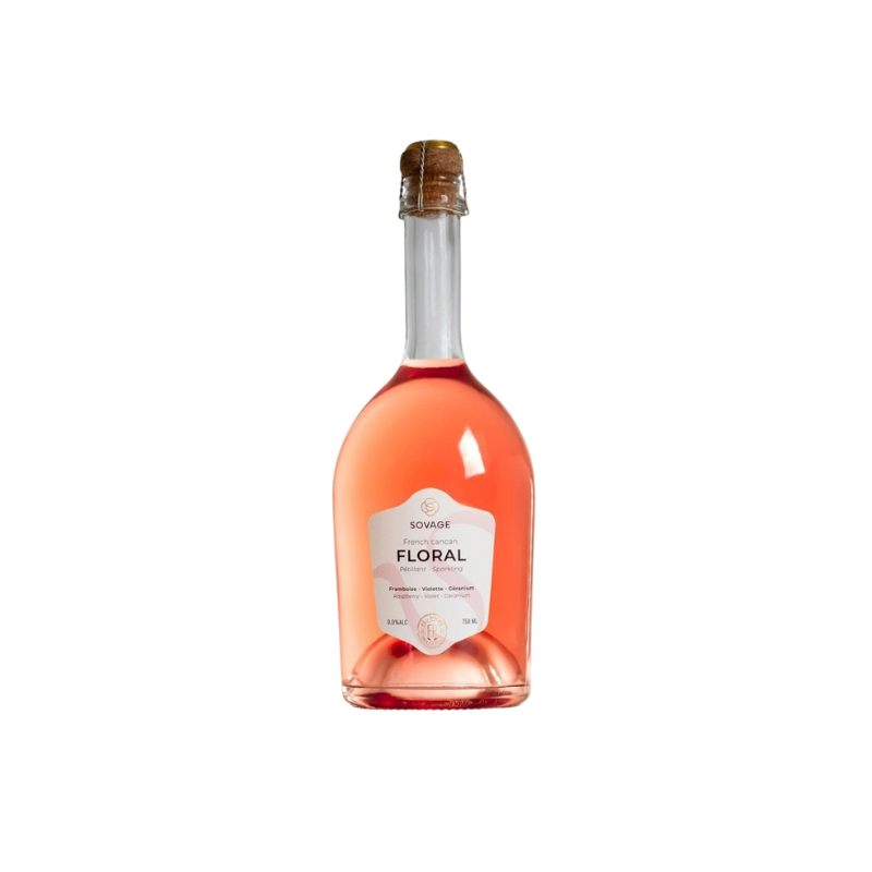 Pétillant Floral - French Cancan, sans alcool biologique, SOVAGE - 75cl