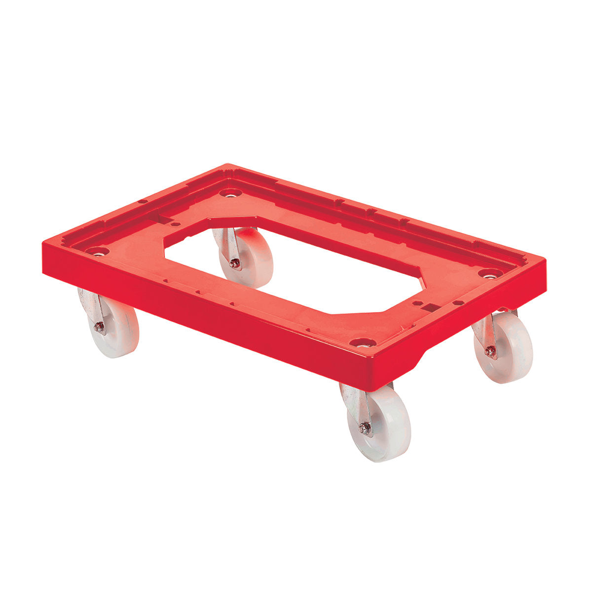 Socle rouleur 4 roues pivotantes Rouge 613x414x172mm ( B56836 ) (1 X 1 unité )