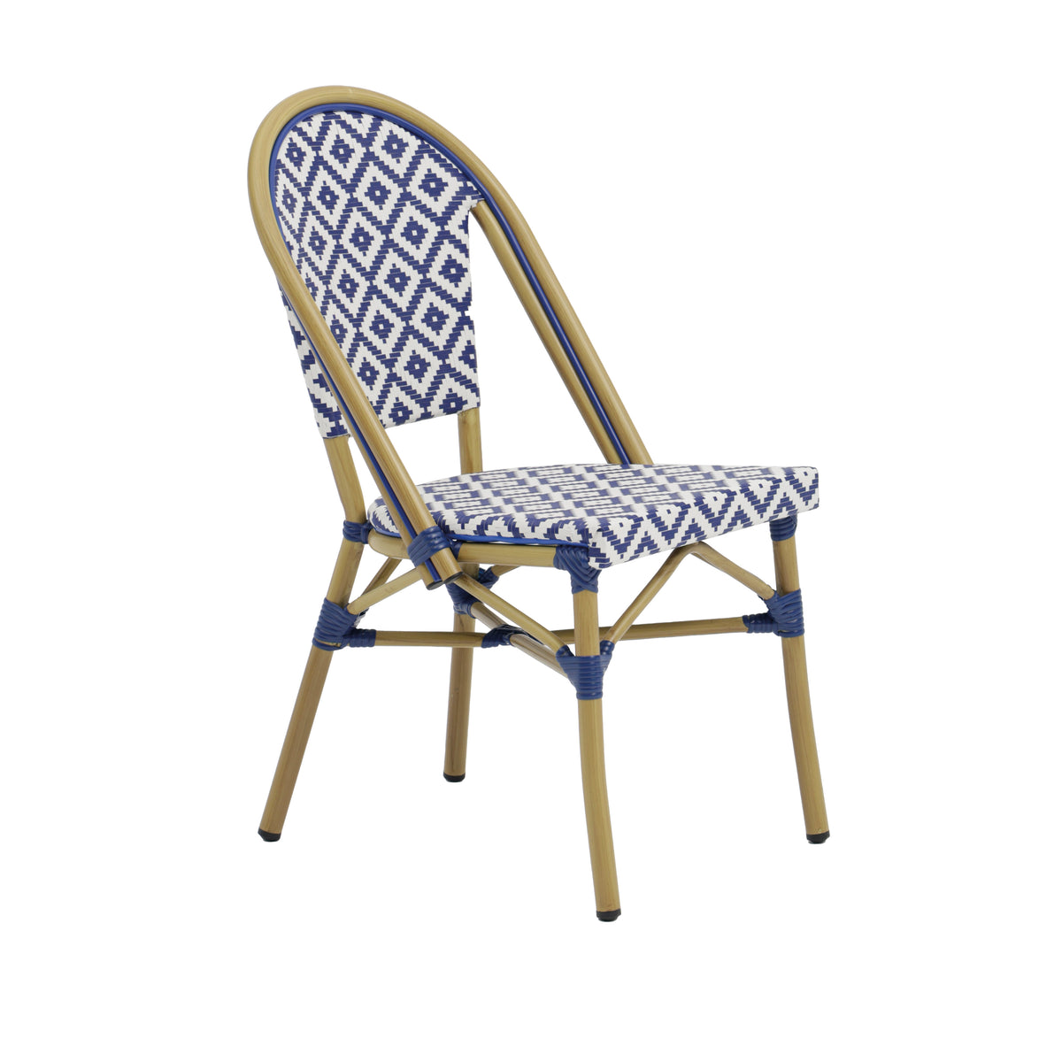 Chaise - Bleu - 45x61x89 cm - Bali ( E17081 ) (1 X 1 unité )