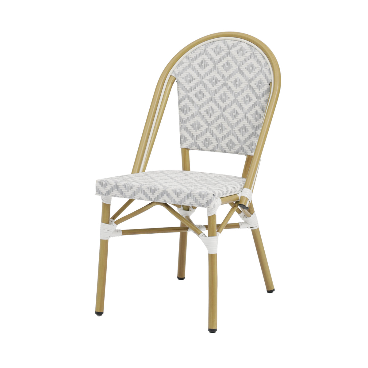Chaise - Gris chiné - 45x61x89 cm - Bali ( E17082 ) (1 X 1 unité )