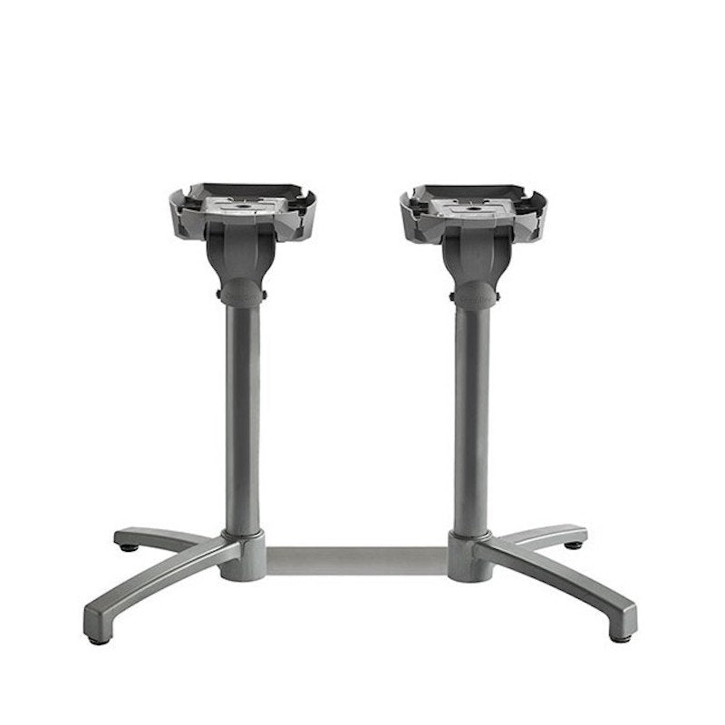Pied table double - Gris - X-One ( 009765 ) (1 X 1 unité )