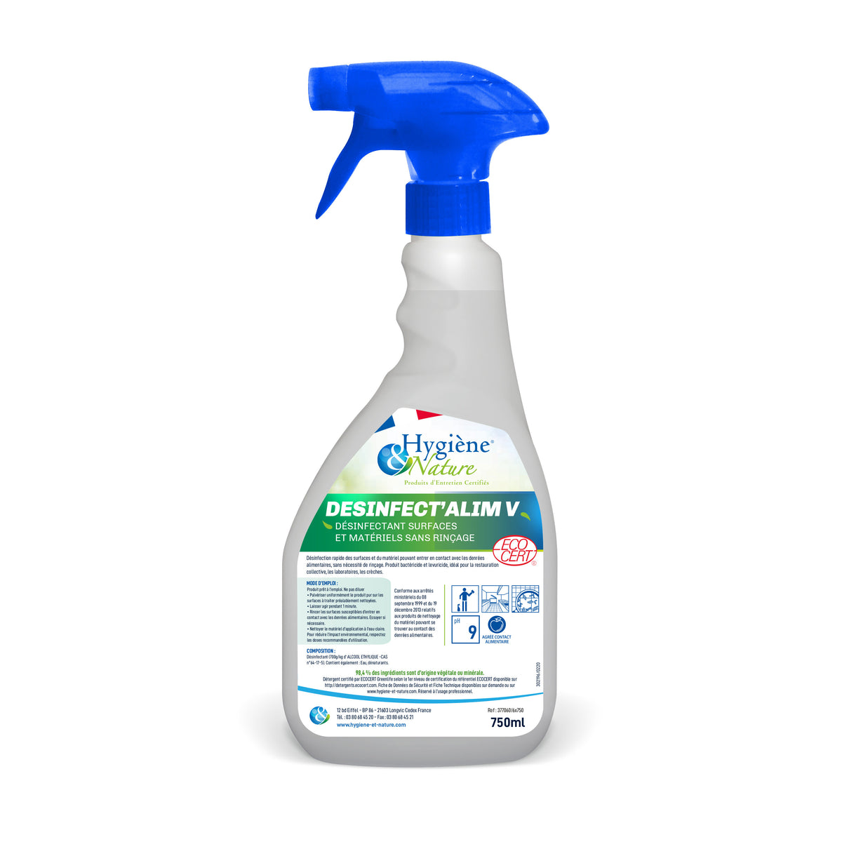 Désinfectant - Pulvérisateur 750 ml ( B58823 ) (6 X 1 unité )