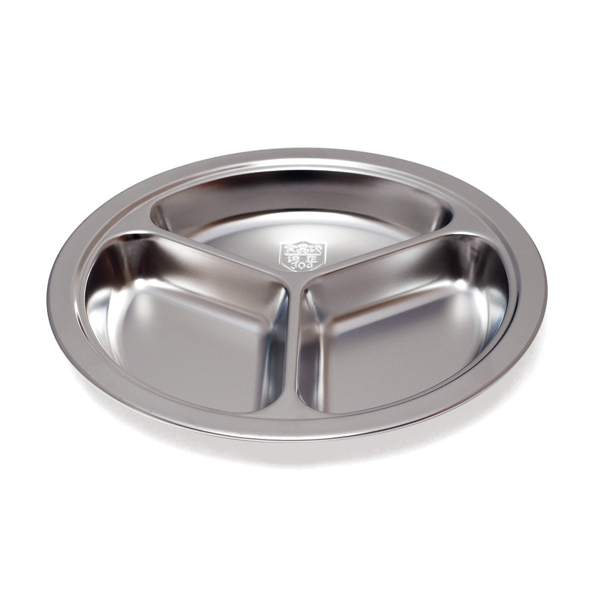 Assiette compartimentée - Inox ø 20x3 cm ( 519394 ) (6 X 1 unité )