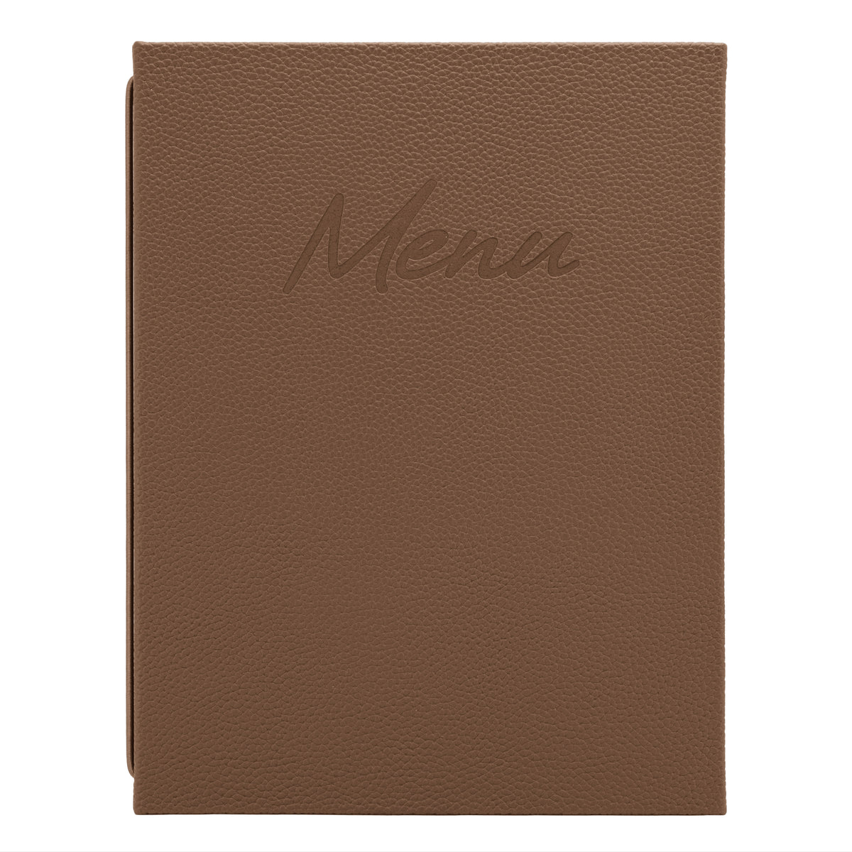 Carte-menu - Marron clair - Format A5 - Signature ( E44025 ) (1 X 1 unité )