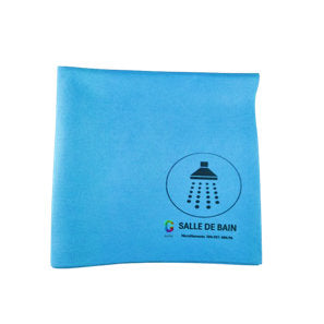 Lavette HACCP imprimée - Bleue - Surface vitrée ( E37406 ) (10 X 1 unité )