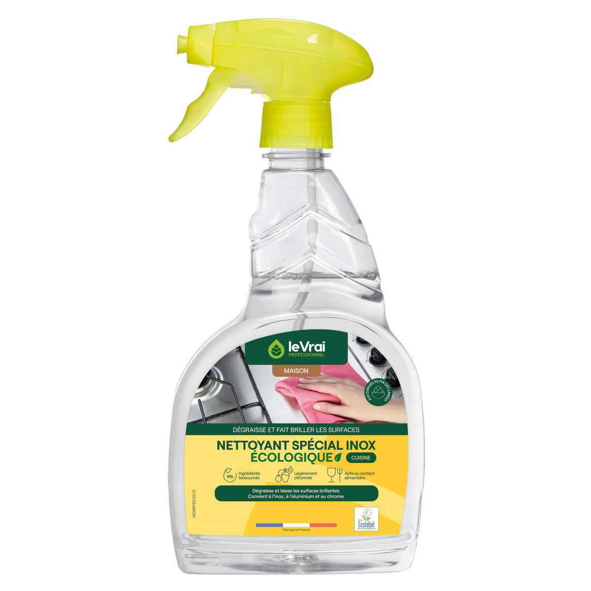 Nettoyant inox - Pulvérisateur 750 ml ( E35070 ) (6 X 1 unité )