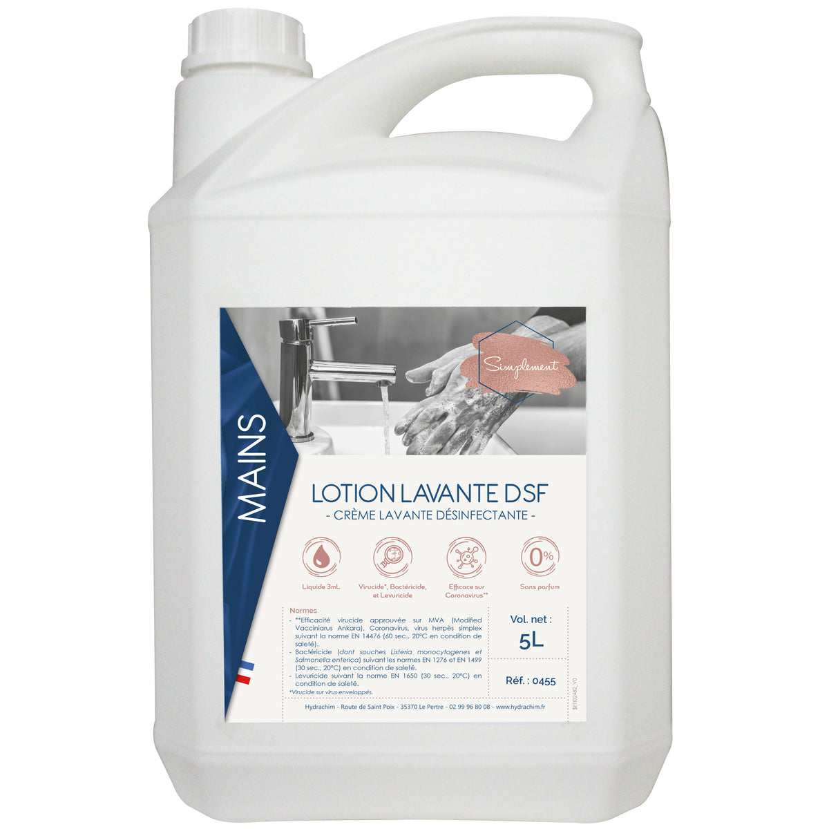 Lotion lavante désinfectante - Bidon 5 L ( E23627 ) (4 X 1 unité )