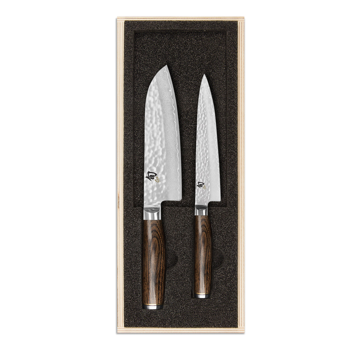 Set de 2 couteaux (universel 16,5cm + santoku 18cm) Shun premier - B75026 - (1 x 1 unité