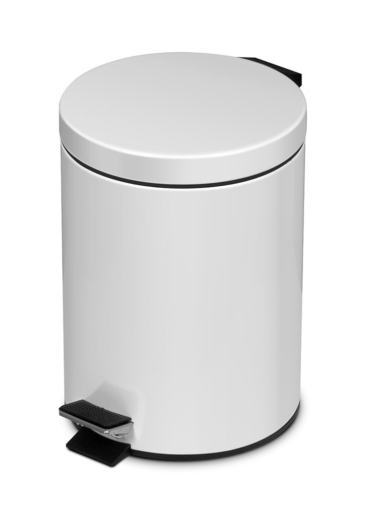 Poubelle 5 L -  Acier blanc ( 914725 ) (1 X 1 unité )