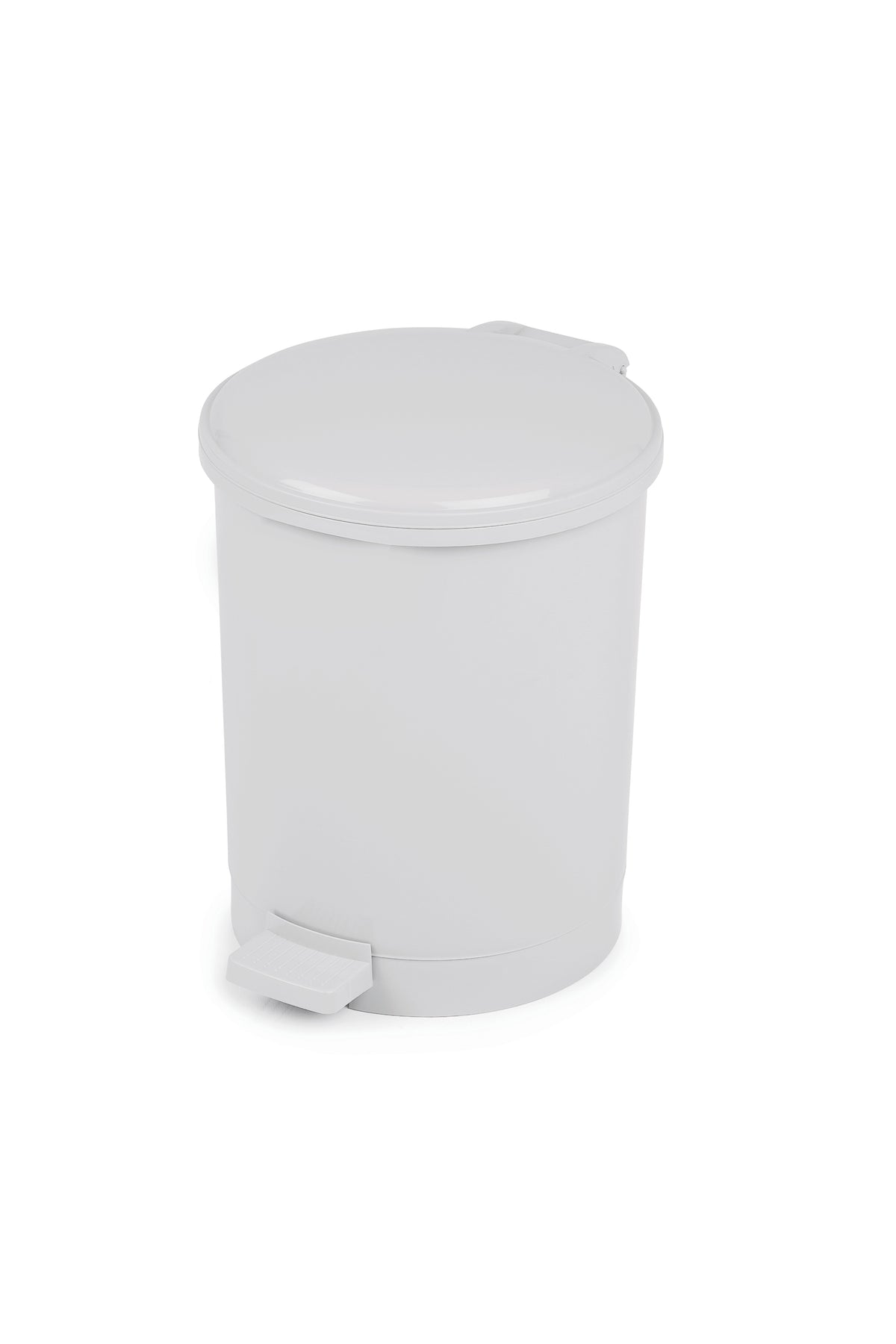 poubelle ronde pedale 12l plast blanc ( E17934 ) (1 X 1 unité )