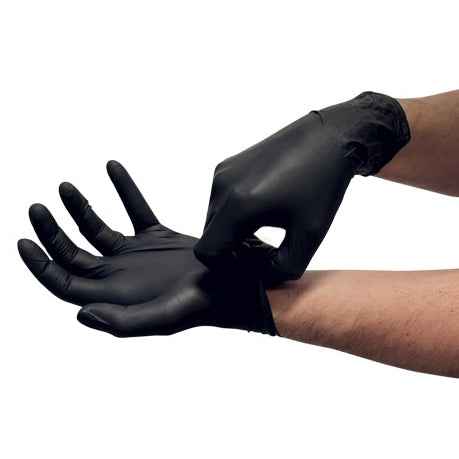 gant nitrile noir non poudre t: s - 342227 10 x100