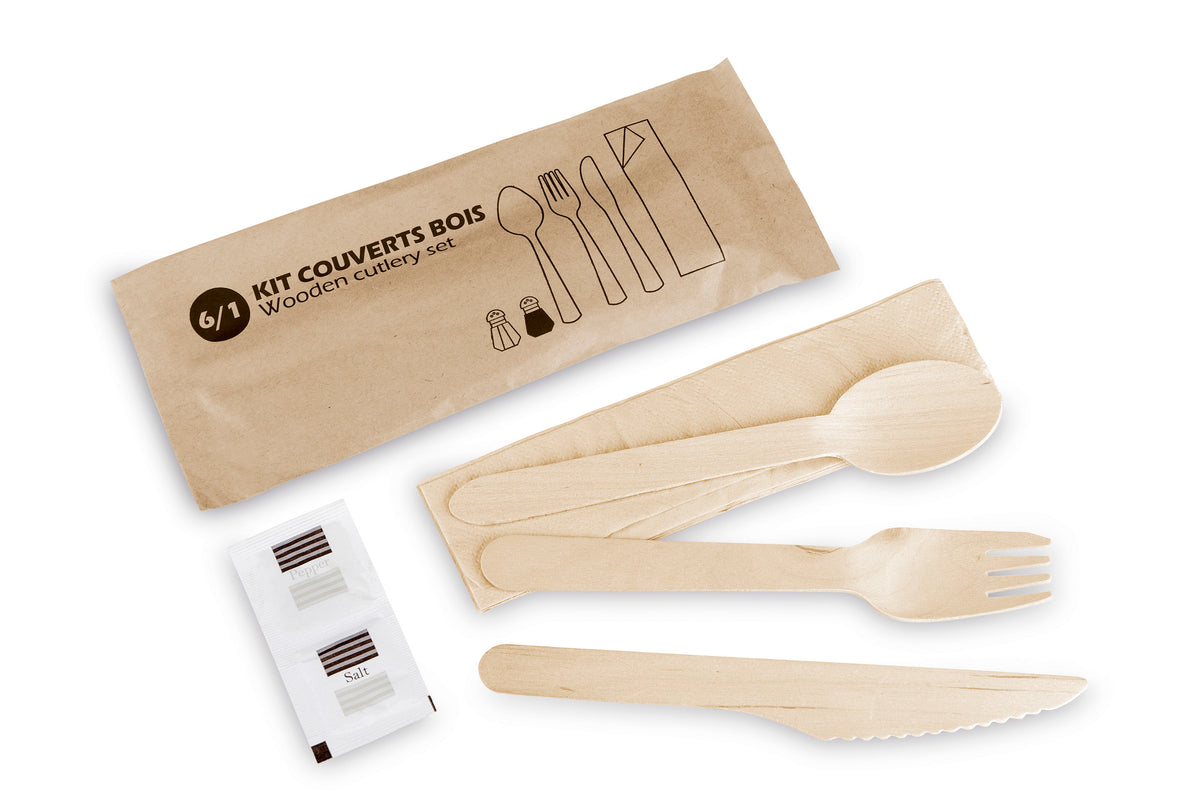Cutlery Set 6/1 - Wood (153192) (5 X 100 units)