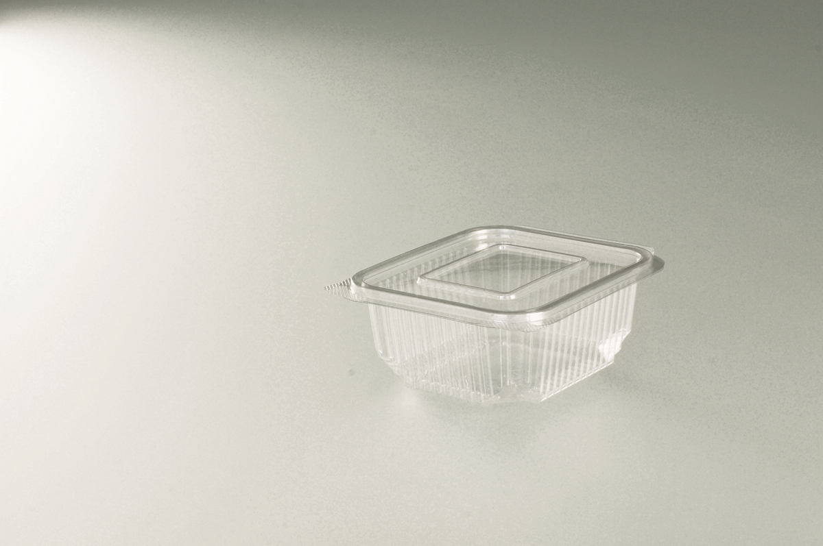 500cc PET Square Hinged Box - 12x50 pcs (1 x 600 units)