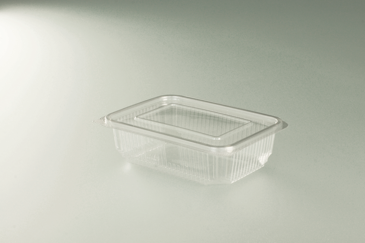 Tray with lid: hinge es750 185x135x50 mm (1 x 400 units)
