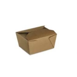 Lunch box 780 ml - Brown Kraft 13x11x6.5 cm (949254) (9 X 50 units)