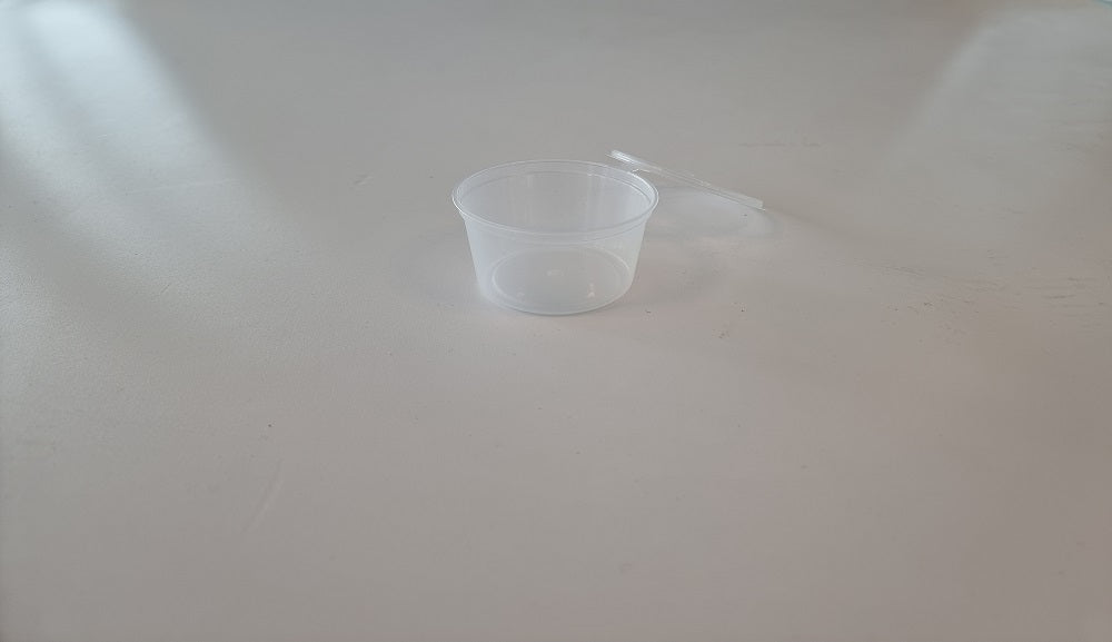 Pot sauce à charnière 10 cl - Polypropylène  ( 948723 ) (10 X 50 unités )