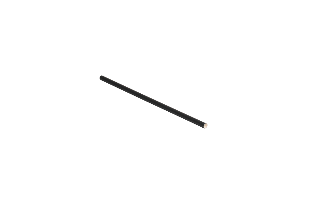 Paille en papier ø 6x20 cm - Noir ( 948728 ) (1 X 250 unités )