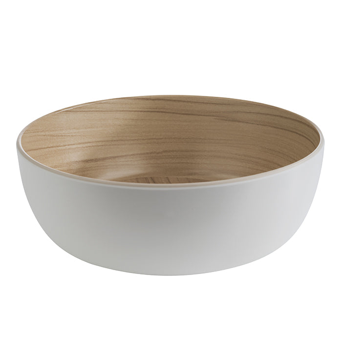 Saladier 1,8 L - Mélamine blanc ø21,5x9,5 cm - Frida ( 106834 ) (1 X 1 unité )