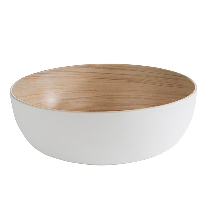 Saladier 4,7 L - Mélamine blanc ø30x9,5 cm - Frida ( 106836 ) (1 X 1 unité )
