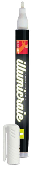 2 Illumicraie chalk markers, round nib 2mm White (016215) (1 X 2 units)