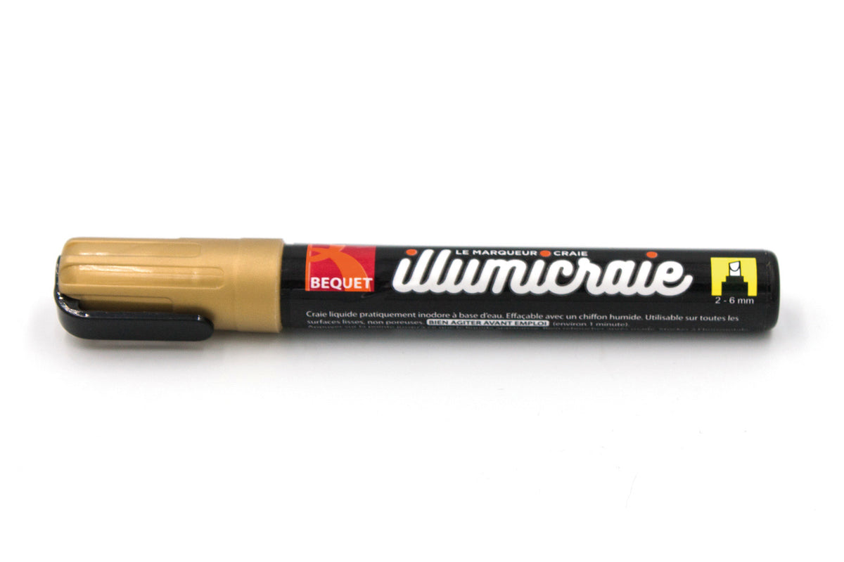 2 chisel tip Illumicraie chalk markers Gold ( 016217 ) (1 X 2 units)