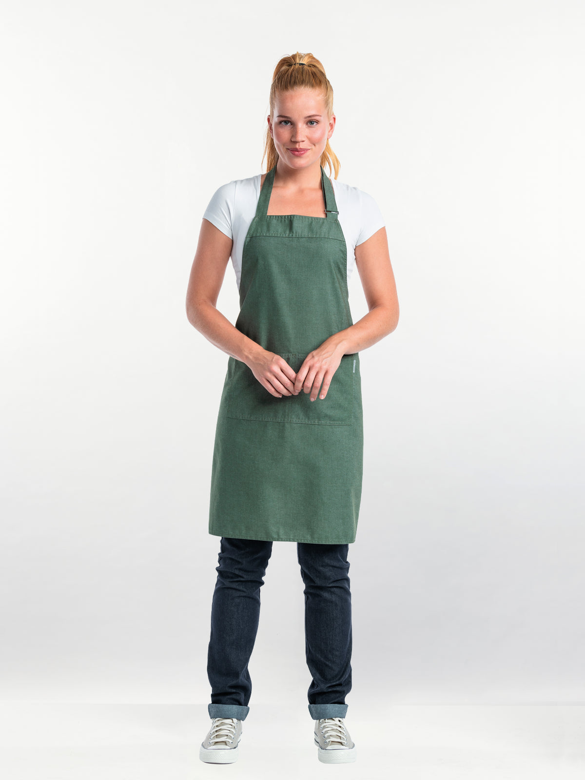 Bib apron 70x85 cm - Moss Base (520100) (1 X 1 unit)