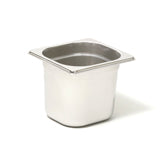 GN1/6 Pan - Solid - 100 mm Deep - 18/10 Stainless Steel (A65893) (1 X 1 unit)