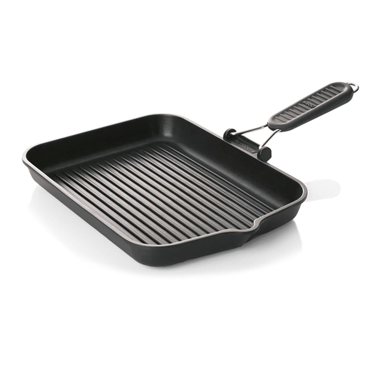 Grill manche rabattable 46x26 cm - Fonte aluminium ( 501665 ) (1 X 1 unité )