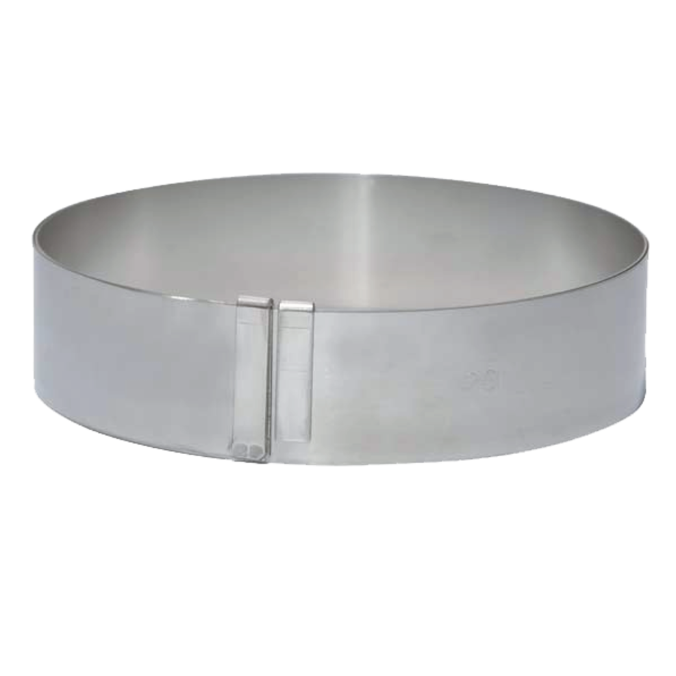 Extendable circle Ø18 to 36 cm Height 4.5 cm - Stainless steel ( 523719 ) (1 X 1 unit )