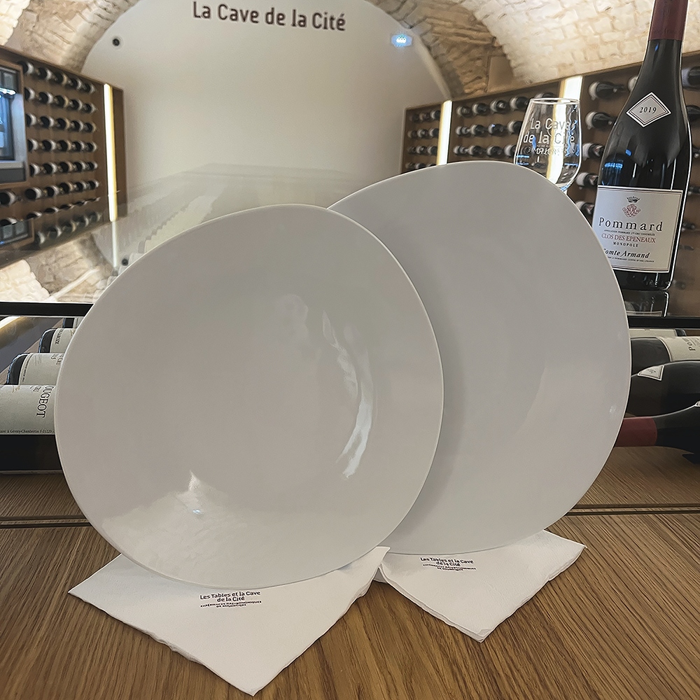 Assiette plate - Porcelaine ø 27 cm - French Riviera ( 030339 ) (12 X 1 unité )