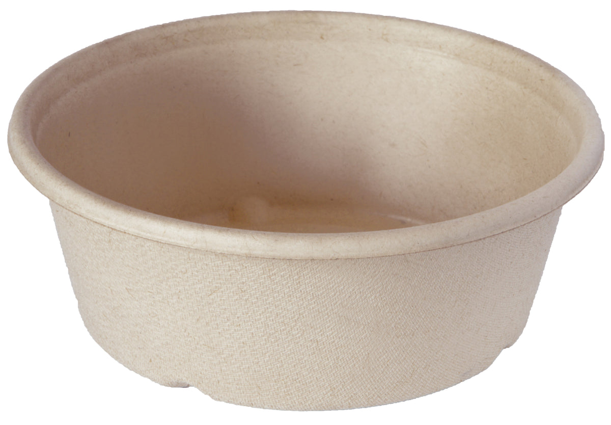 Bagasse straight bowl 600 ml - 15.4x15.4x5.6 cm (630526) (12 X 40 units)