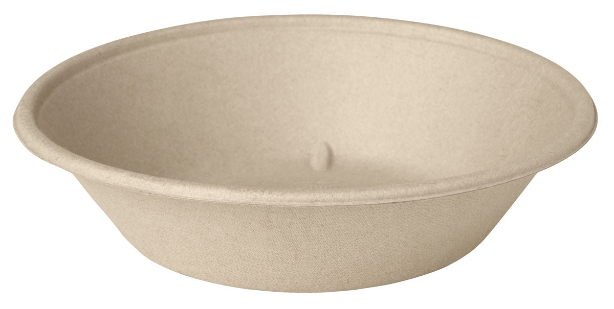 Bagasse flared bowl 800 ml - 19.4x19.4x4.8 cm (A93984) (8 X 40 units)