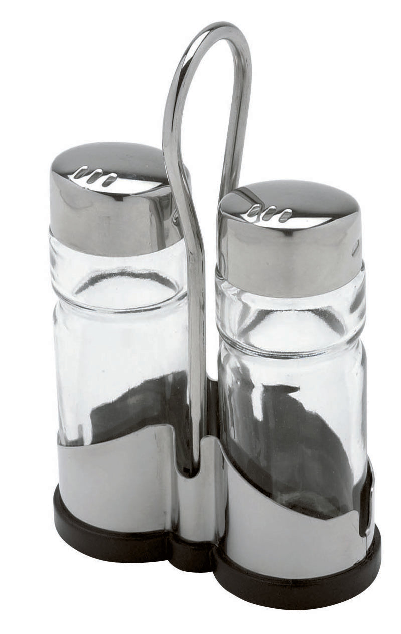 Ménagère sel & poivre - Argent/Transparent ( 890400 ) (1 X 1 unité )