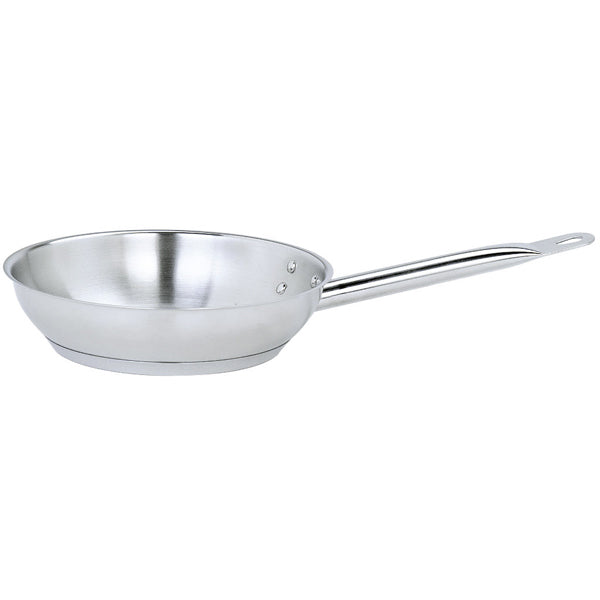 Poêle sans couvercle ø 24x5 cm sans anse - Inox ( 585201 ) (1 X 1 unité )