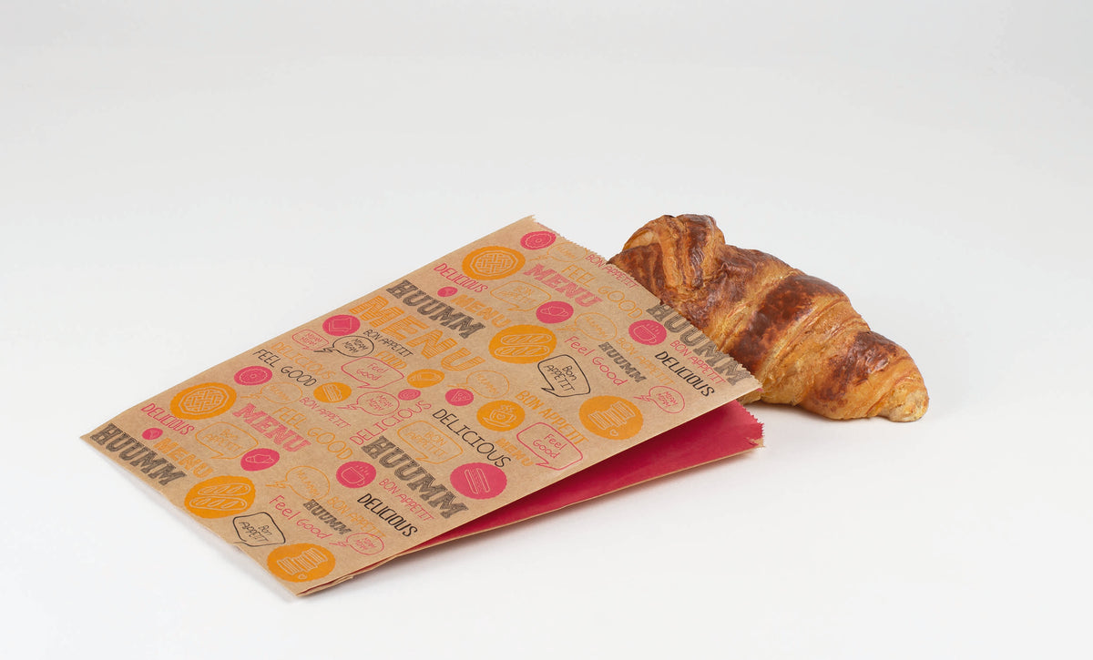 Sac à croissant - Kraft brun 14+7x21 cm - Format 103 ( 146111 ) (1 X 1000 unités )