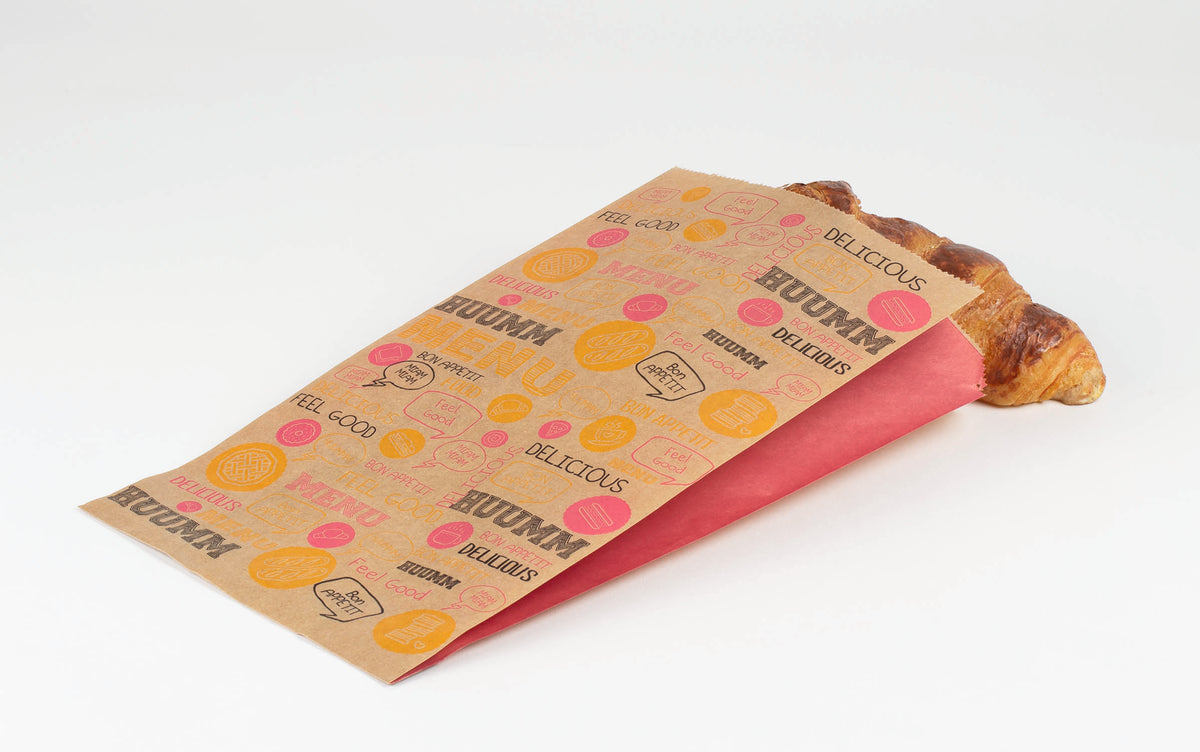 Sac à croissant - Kraft brun 14+7x26 cm - Format 104 ( 146112 ) (1 X 1000 unités )