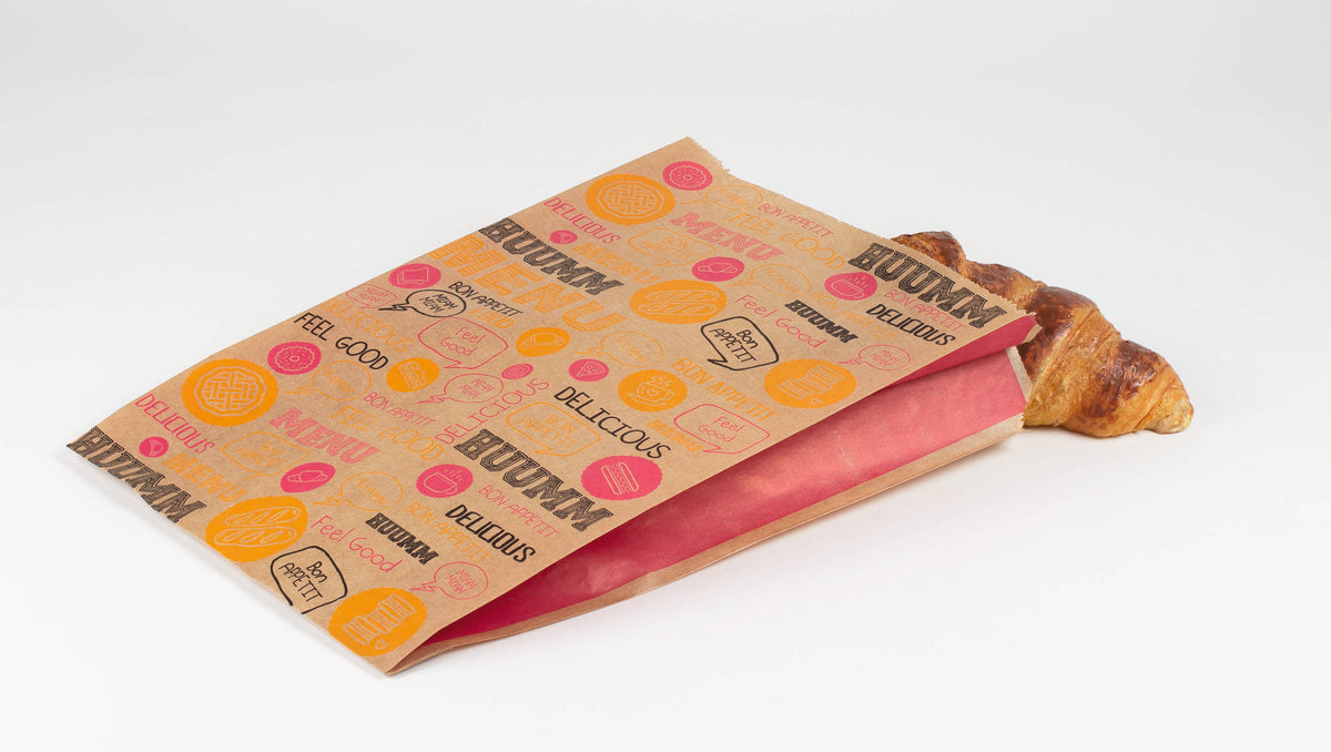 Sac à croissant - Kraft brun 18+7x35 cm - Format 106 ( 146114 ) (1 X 1000 unités )
