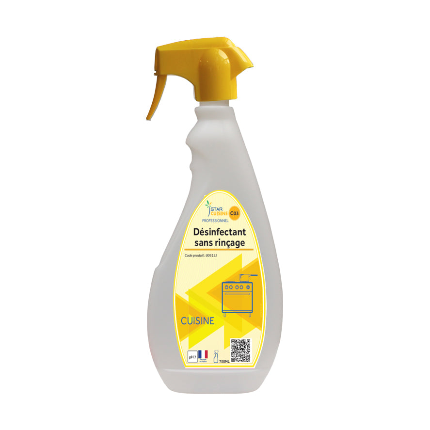 Star cuisine désinfectant 002071809 sans rinçage vapo 750 ml - 006152 - (12 x 1 unité)