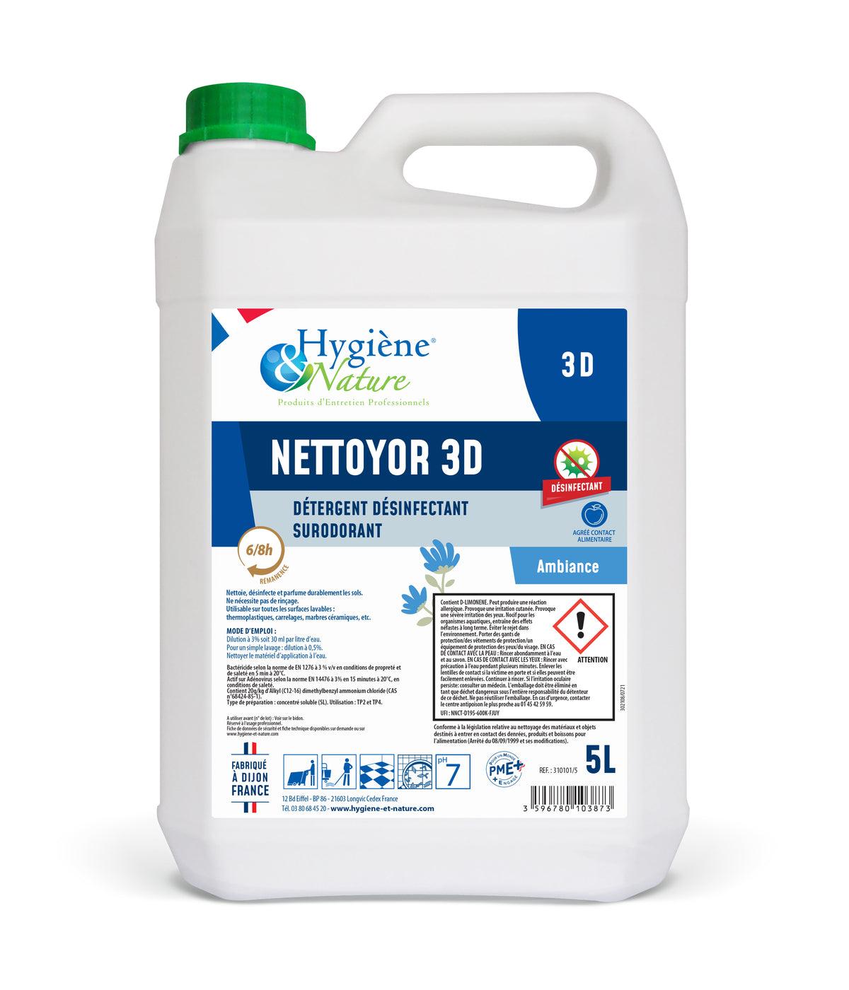 Nettoyor 3D Detergent - Ambiance - 5 L Can (153339) (2 X 1 unit)