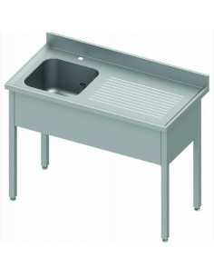 Plonge - Bac gauche 1400x700x850/900mm ( 818308 ) (1 X 1 unité )