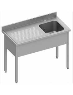 Plonge - Bac droite 1400x700x850/900mm ( 818309 ) (1 X 1 unité )