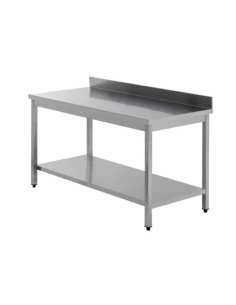 Table adossée + étagère - 1800x700x850/900mm ( 818304 ) (1 X 1 unité )