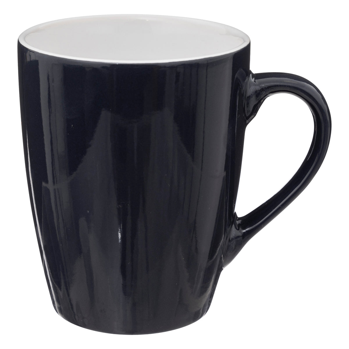 Mug 38 cl - Faïence - Noir - Colorama  ( E14117 ) (12 X 1 unité )