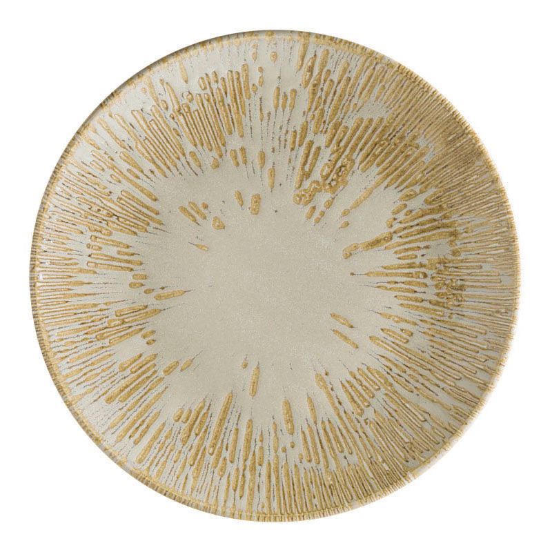 Assiette plate - Porcelaine  Ø 21 cm - Sand - Snell ( 988562 ) (12 X 1 unité )