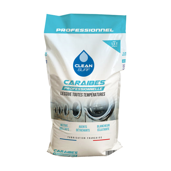 Lessive vêtement de travail CS Caraïbes - Sac 15 kg ( 006717 ) (1 X 1 unité )