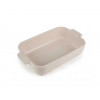Plat individuel rectangle 85 cl - Céramique - Ecru ( 862051 ) (6 X 1 unité )