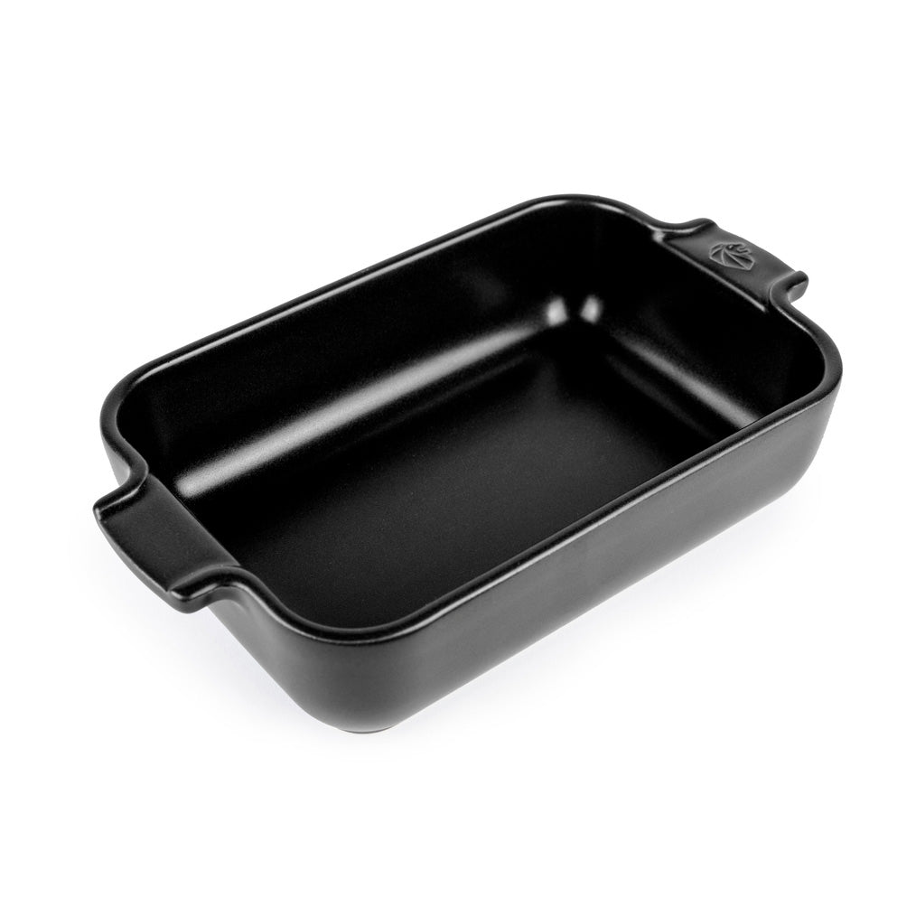 Plat individuel rectangle 85 cl - Céramique - Noir ( 900826 ) (6 X 1 unité )