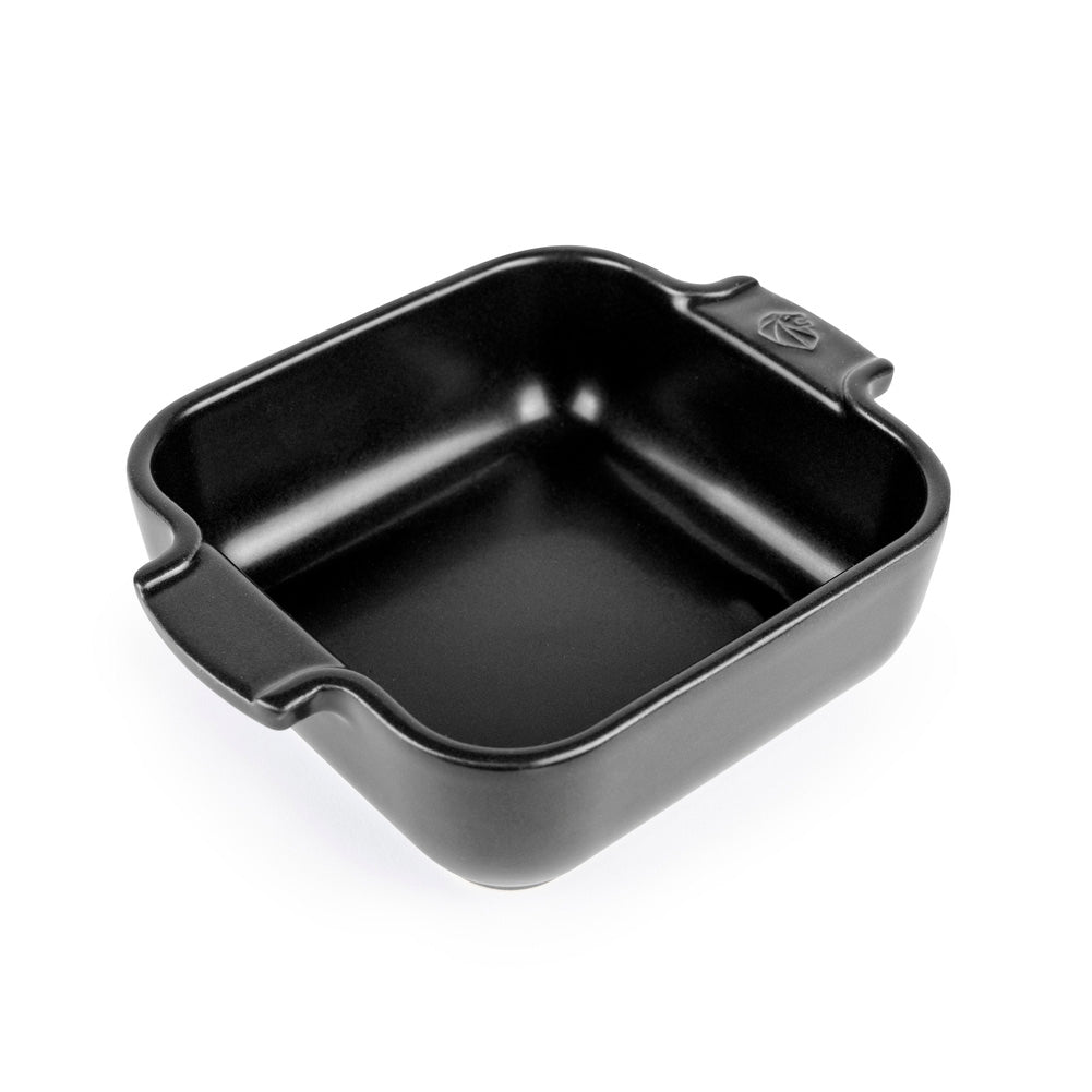 Plat individuel carré 66 cl - Céramique - Noir ( 900827 ) (6 X 1 unité )