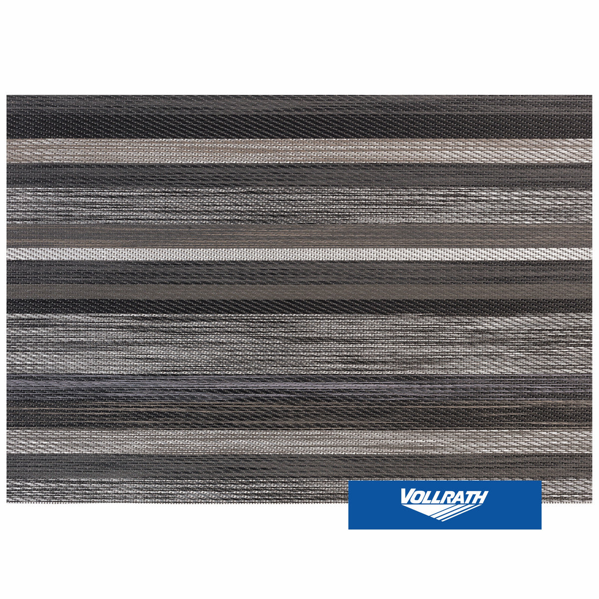 Set de table - Vynil tissé 45x30 cm - Lignes marron ( 018531 ) (6 X 1 unité )