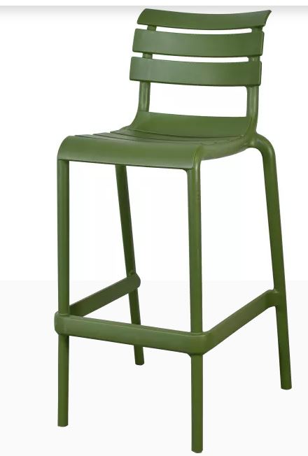 Tabouret - Vert olive - Helen75 ( E17871 ) (1 X 1 unité )